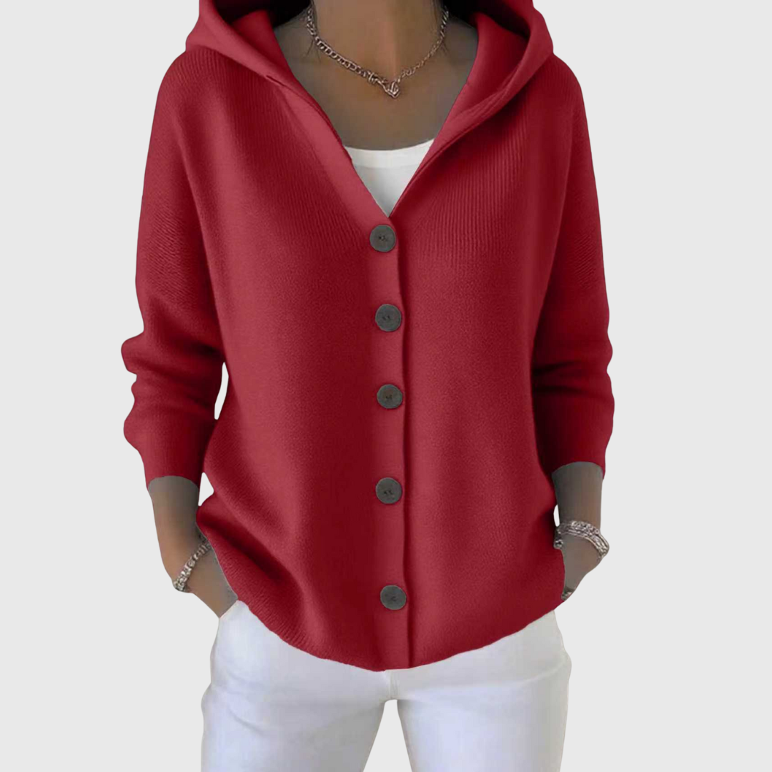 Jessica | Elegant Hooded Cardigan
