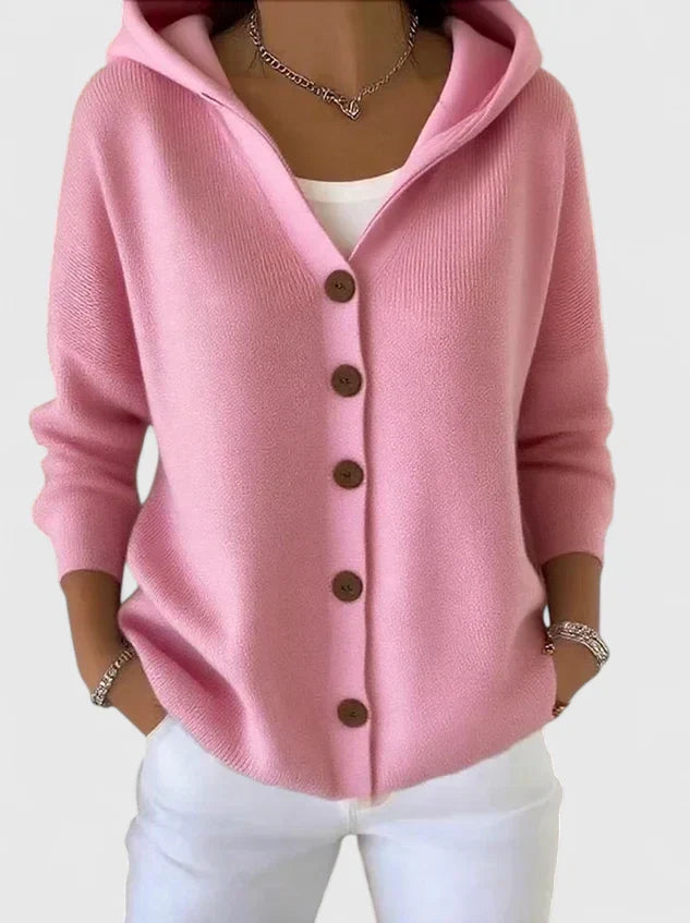 Jessica | Elegant Hooded Cardigan