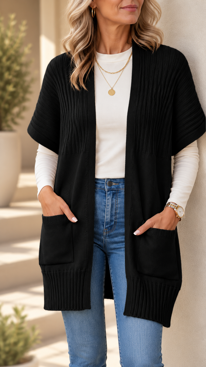 CASSAVA™ - Lightweight Open-Front Knit Cardigan