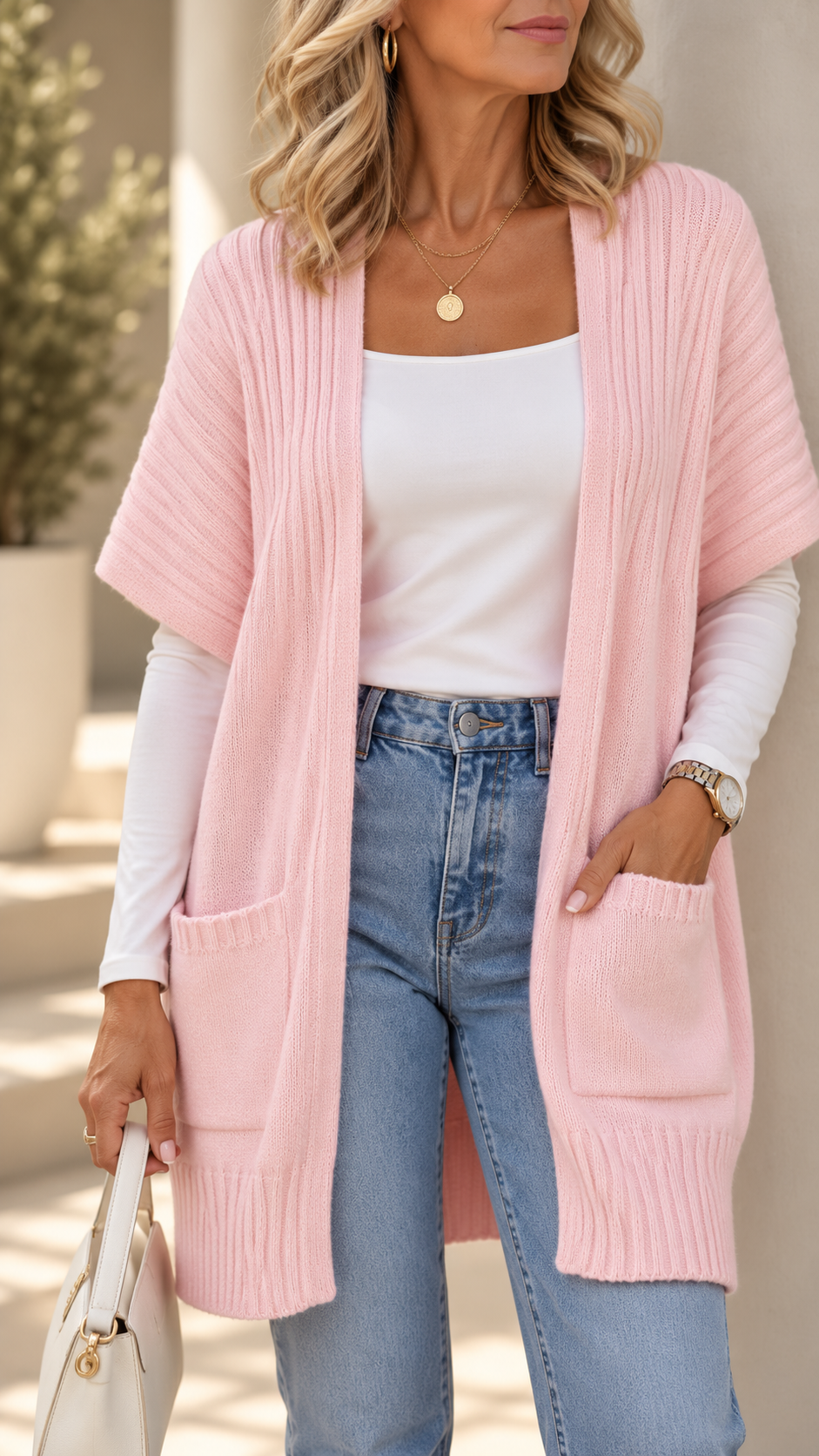 CASSAVA™ - Lightweight Open-Front Knit Cardigan